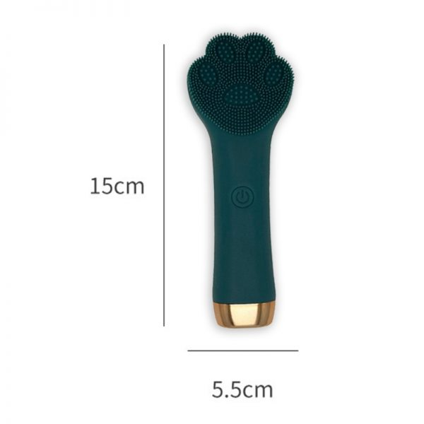Cat Paw Face Electric Cleansing Brush, Deep Pores Washing Vibration Massage Brush, S9A1420 - Image 3