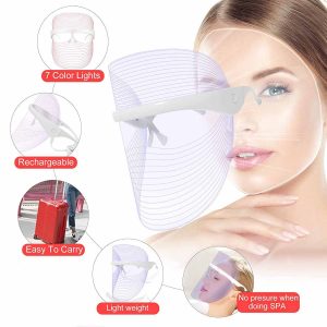 7 Color LED Face Shield-Light Therapy Skin Care- S9A1445